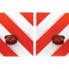 Reflektorpanelsæt 423 x 423 x 0.8mm (m/kabel) (for+bag)