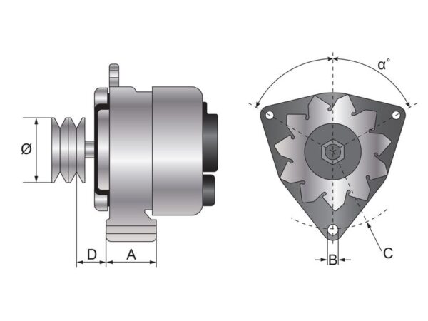 Generator (Mahle) - 14V, 65 A