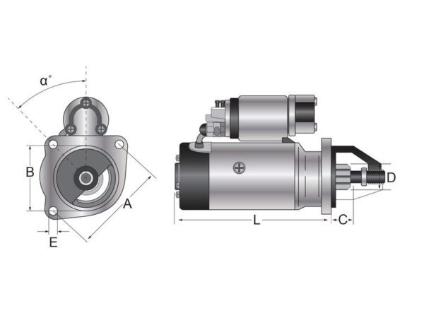 359800_pic10 Starter - 12V, 3KW (Mahle)