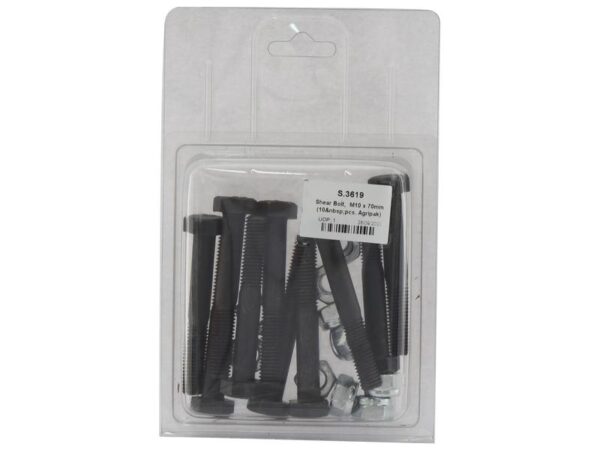 Sikringsbolt, M10x70mm (10 stk. Agripak)