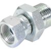 Hydraulikadapter 1/2'' BSP Han x 3/8'' BSP Drejelig hun