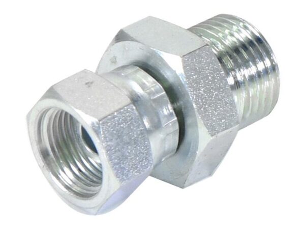 Hydraulikadapter 1/2'' BSP Han x 3/8'' BSP Drejelig hun