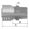 Parker BSPT Preskobling 1/2'' x 1/2'' - 14TPI Han Lige Konisk