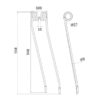 Rivefjeder - - - Længde:554mm, Bredde:103mm, Ø9mm - Passer til Fella Passer til: 491774