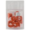 Sparex Støvhætte Orange PVC Passer på: 1/2'' Han- og hunkobling (Agripak 4 stk.)