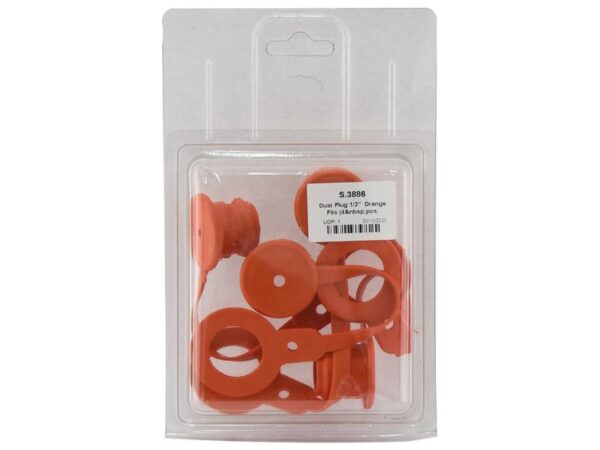Sparex Støvhætte Orange PVC Passer på: 1/2'' Han- og hunkobling (Agripak 4 stk.)