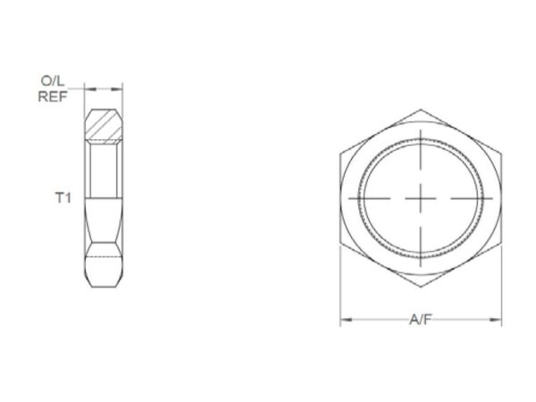 Hydraulikadapter 1/2'' BSP Kontramøtrik