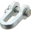 Sjækel (m/split), Stift Ø8mm, Kæbebredde: 18mm