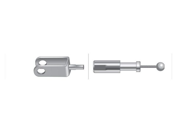 Kabel Gas - Længde: 260mm, Udvendig kabellængde mm: 240mm.