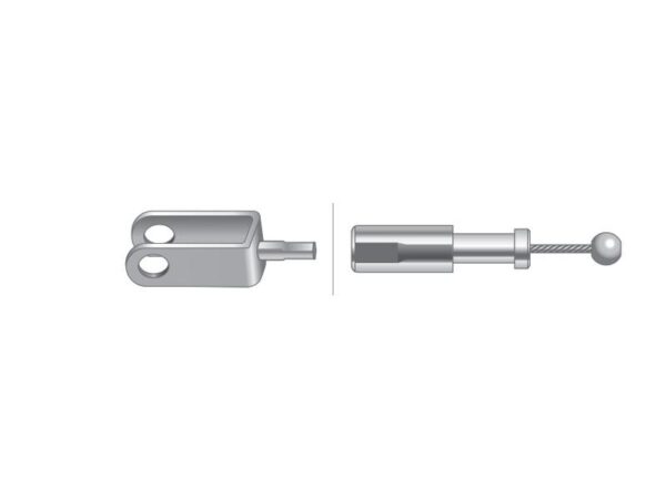 Kabel Håndgas - Længde: 1350mm, Udvendig kabellængde mm: 1230mm.