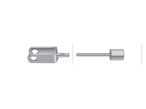 Kabel Gas - Længde: 1073mm, Udvendig kabellængde mm: 931mm.