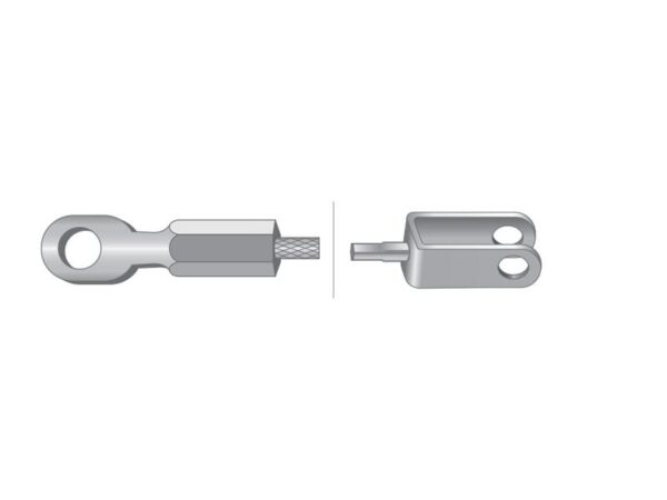 Kabel Bremse - Længde: 1510mm, Udvendig kabellængde mm: 1286mm.