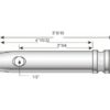 Topstangsbolt 25x95mm Kat. 2 (Ø25mm)