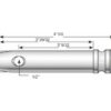 Topstangsbolt 20x83mm Kat. 1 (Ø19mm)