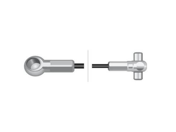 Kabel Bremse - Længde: 1416mm, Udvendig kabellængde mm: 1067mm.