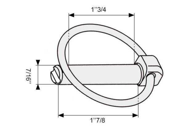 Ringsplit (rund), Stift Ø11mm x 47mm