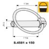 Ringsplit (rund), Stift Ø11mm x 47mm (150 stk. Large Bucket)