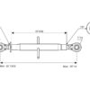 Topstang HD (mekanisk) (Kat.3/3 (Ø32/32mm)) Kugle og Kugle, 1-3/8, Min. længde: 670mm.