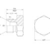 Hydraulikadapter 3/4'' BSP 60° Konisk stik