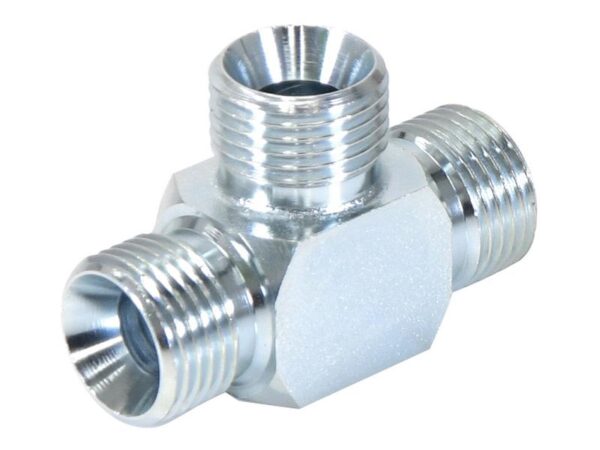 Hydraulisk T-stykke 1/2'' BSP Han x 1/2'' BSP Han x 1/2'' BSP Han