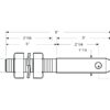 Redskabsbolt 28x152mm, Gevind 1x76mm Kat. 2 (Ø28mm)