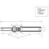 Redskabsbolt 28x152mm, Gevind 1x76mm Kat. 2 (Ø28mm)