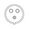 Stik 3pol Han (Black Plastic)