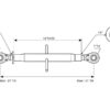 Topstang HD (mekanisk) (Kat.3/3 (Ø32/32mm)) Kugle og Kugle, M40 x 3.00, Min. længde: 540mm.
