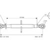 Topstang HD (mekanisk) (Kat.3/3 (Ø32/32mm)) Kugle og Kugle, M40 x 3.00, Min. længde: 670mm.