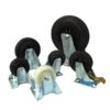 Braked Gummi Hjul - Kapacitet: 205kgs, Hjul Ø mm: 200mm