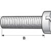Maskinskrue, Størrelse: M3x10mm (DIN 84)