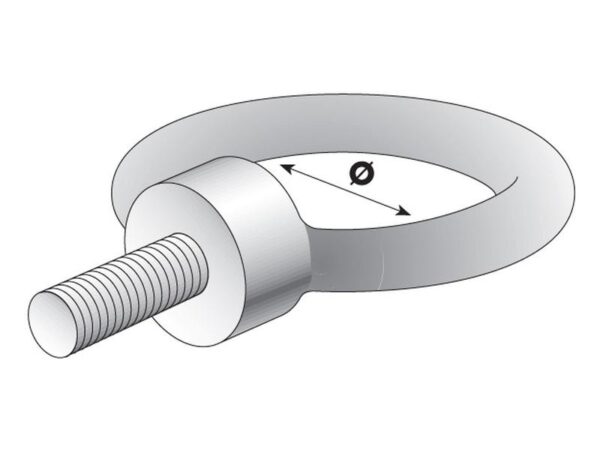 Øjebolt, M8x13mm, Ø20mm (DIN 580)