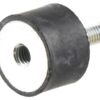 Gummidæmper - Bolt til Gevind, Ø30mm.