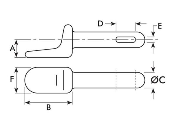 Hængsel (han), Ø12.5mm (påsvejsning)