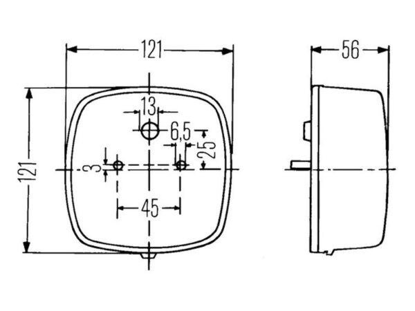 Baglygte 12V