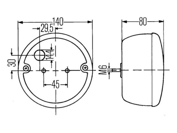Baglygte 12V