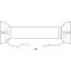 PTO Beskyttelsesrør (Easylock), (Lz) Længde: 710mm, Størrelse: Lille beskyttelsesrør.