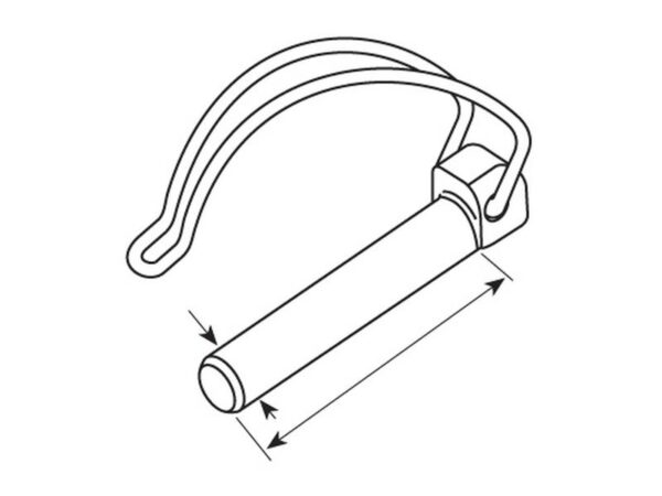 Ringsplit (rør), Stift Ø10mm x 55mm (6 stk. Agripak)