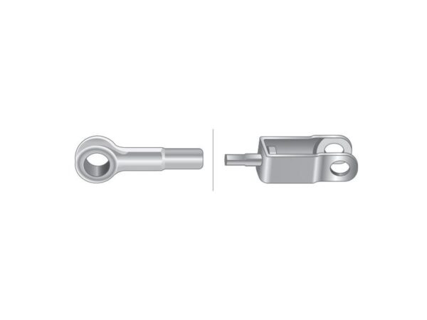 Kabel Bremse - Længde: 1415mm, Udvendig kabellængde mm: 1210mm.