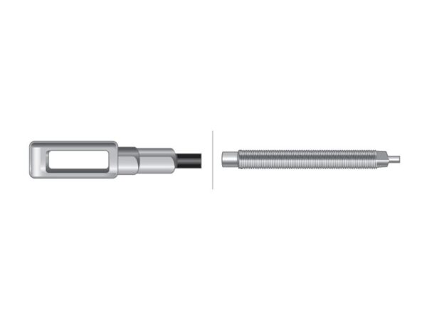 Kabel PTO Kobling - Længde: 954mm, Udvendig kabellængde mm: 654mm.