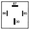 Relæ 12V, 70A Passer til: 4RA003510517