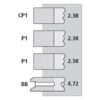 Stempelringsæt +0.020''