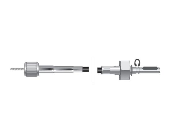 Kabel Traktormeter - Længde: 1637mm, Udvendig kabellængde mm: 1605mm.