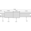 Redskabsbolt dobbelt 22-28-32x185mm, Gevind Kat. 1/2 (Ø22/28mm)