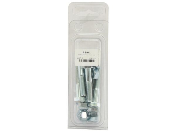 Bolt, Størrelse: M10x50mm (DIN 931, DIN 934) 10 stk. Agripak