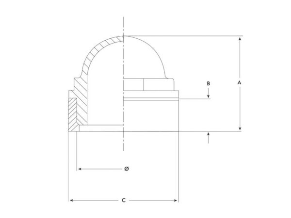 Inspektionsglas (komplet) 2''