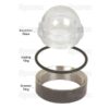 Inspektionsglas (komplet) 2''