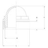 Inspektionsglas (komplet) 2''