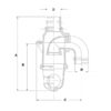 Udskilningsventil (Syphon) Ø60mm