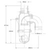 Udskilningsventil (Syphon) Ø80mm